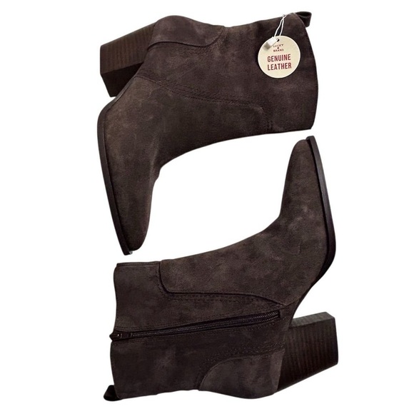 Lucky Brand Dark Brown Ankle Boots - Picture 3 of 9